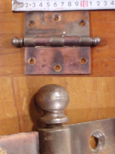 画像3: 1910-30's Antique Cast Iron "Big" Hinge