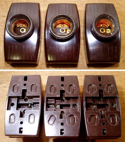 画像2: 1930-40's "BAKELITE" Lamp Holder【3-sets】