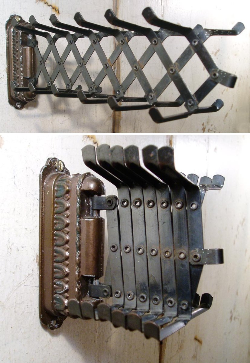 画像1: Vintage "EXPANDABLE" Steel Tie Rack (1)