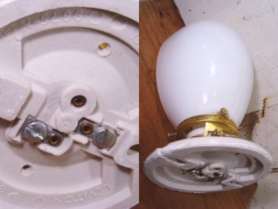 画像3: 20-50's Ceramic Bathroom Lamp