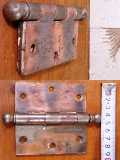 画像2: 1910-30's Antique Cast Iron "Big" Hinge