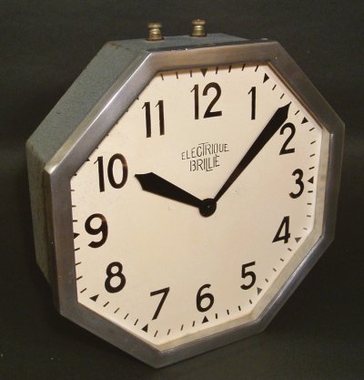 画像1: 1920-30's French Art Déco "BRILLIE" Wall Clock