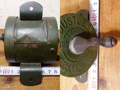 画像2: 1910-20's Wood Handle "Clothes-Line" Reel