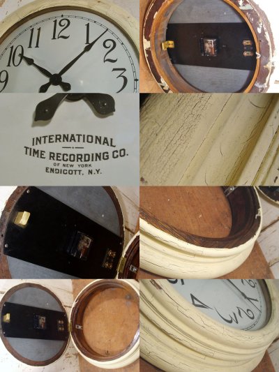 画像2: 1920-30's N.Y. "IBM" Wood Gallery Clock【LARGE】