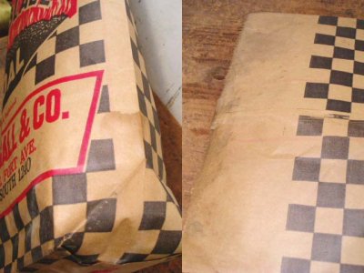 画像3: 1920-30's "CHECKER" Big Paper Bag