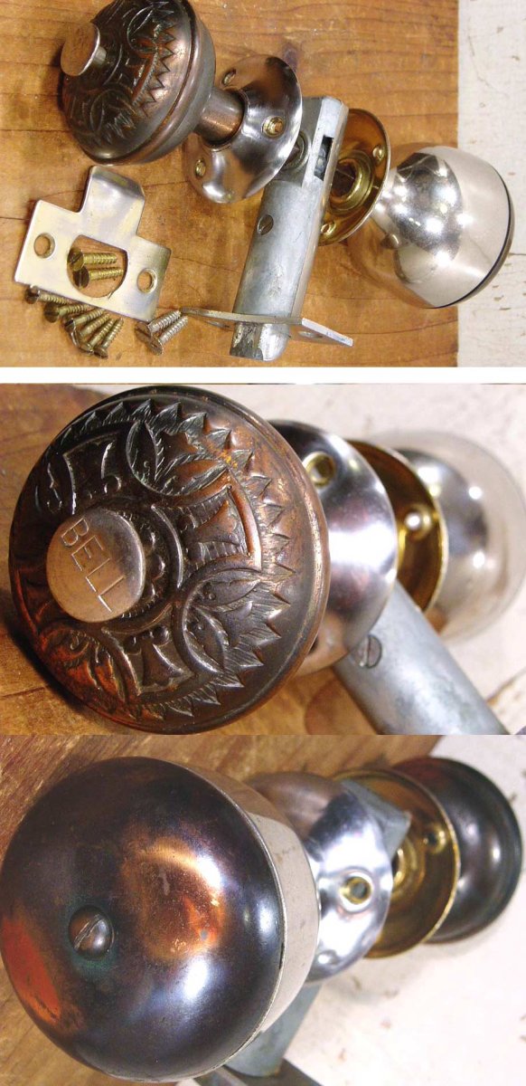 画像1: Early 1900's "COMBINATION" Door Knob ＆ BELL (1)