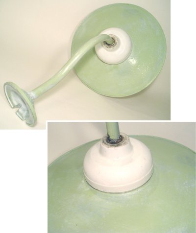 画像1: 1930-50's "Pastel Color"  French Country Swan Neck Light