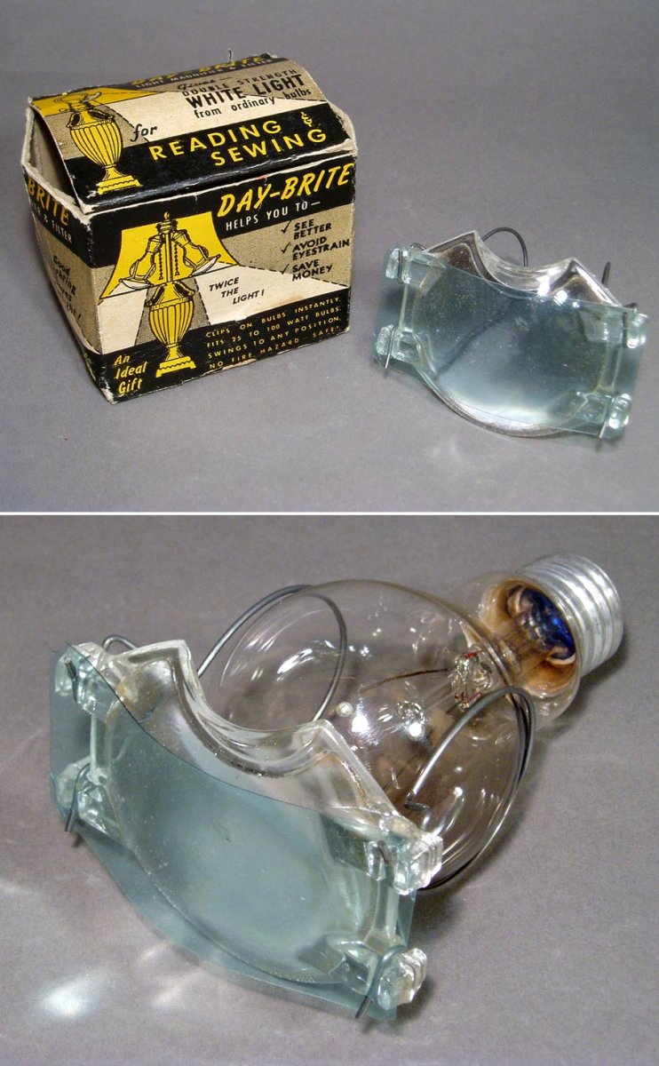 画像1: 1940-50's "DAY-BRITE" Bulb Lens　 (1)