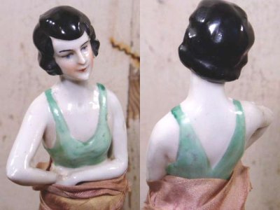 画像1: 1950's Ceramic  "LADY" Whisk Broom 　...Hula?