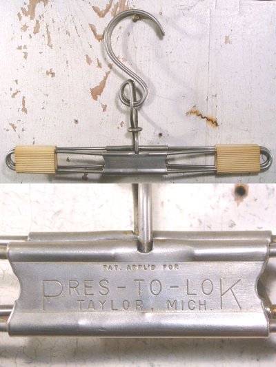 画像1: "Press-To-Lok" Trousers Steel Hanger