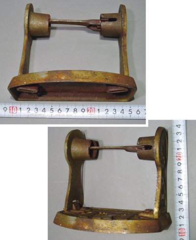 画像3: Around 1900's Cast Iron "Mechanical" Toilet Paper Holder