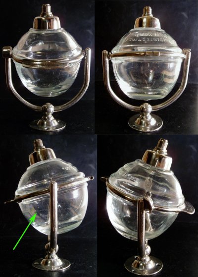 画像3: 1910-20's "N.Y." Glass Liquid Soap Dispenser