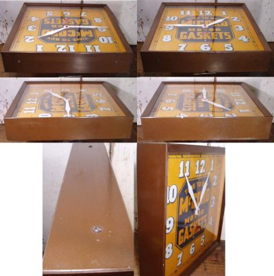 画像2: 1940's "Metal Case" Advertising Wall Clock