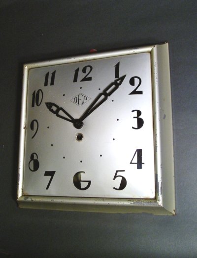 画像1: 1930's French "Art Déco" Wall Clock