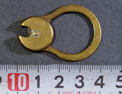 画像2:  Pat.1879 Brass "Rotating" Key Ring