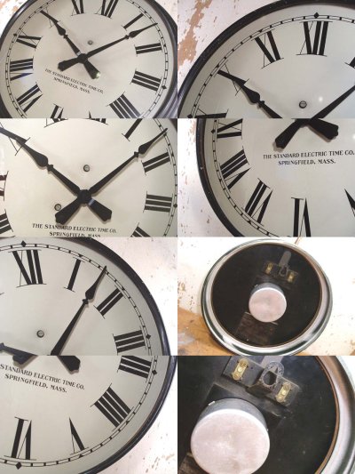 画像2: Early 1930's "Black Painted Aluminium" Wall Clock