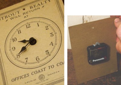 画像3: Antique Paper Re-Make Clock
