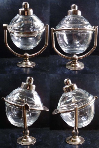 画像3: 1910-20's "N.Y." Glass Liquid Soap Dispenser