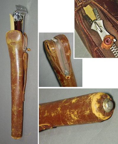 画像3: Late 1940's Tripod w/ "Speed Zipper" Leather Case 