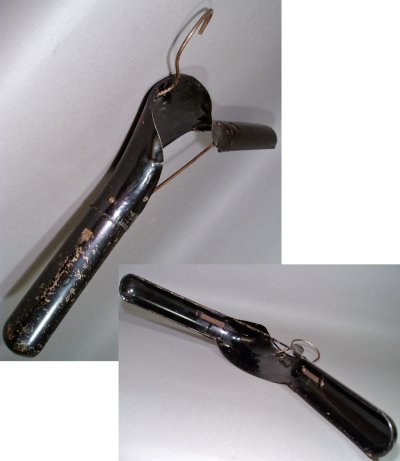 画像2: 1900-20's Black Metal "TOURIST" Travel Hanger