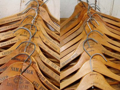 画像3: 11-sets Wood Hanger "Advertising"