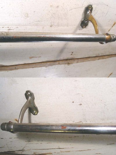 画像3: Around-1900's "Nickel-plated Brass" Towel Bar