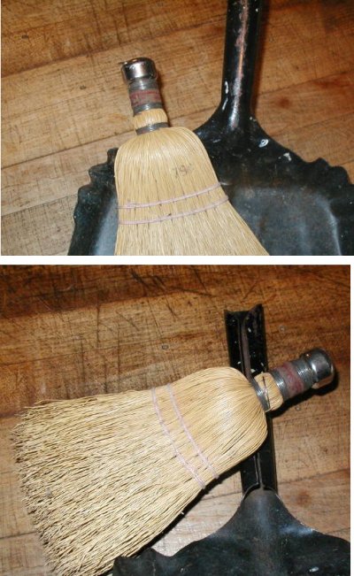 画像2: Antique "Rustic" Country Whisk Broom & Dustpan