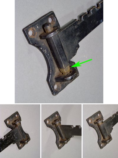 画像2: 1800-Early 1900's Cast Iron "Swing Arm" Hanger Rack