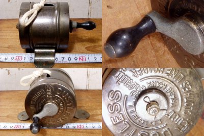 画像3: 1910-20's Wood Handle "Clothes-Line" Reel