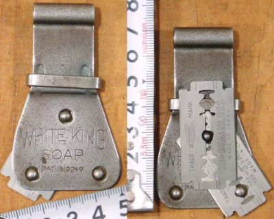 画像2: 1920's Steel "Advertising" Razor Blade Holder