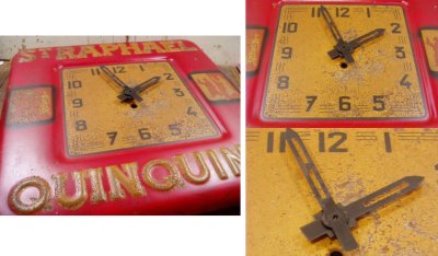 画像1: 20-30's "French Wine Maker" Advertising Clock