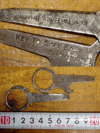 画像2: Pair Early-1900's "Advertising" Key Ring w/Bottle opener and...