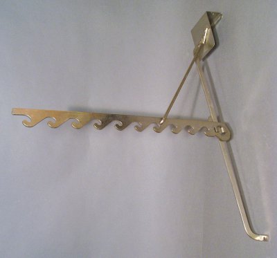 画像1: 1940-50's "Over the Door" Steel Garment Hanger Rack