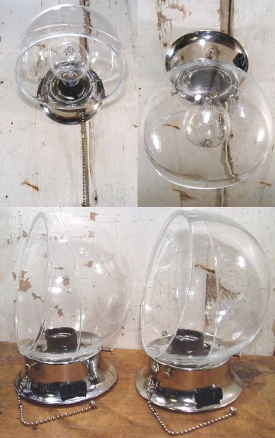 画像3: "Clear Globe Shade＆Chrome Base" Lamp