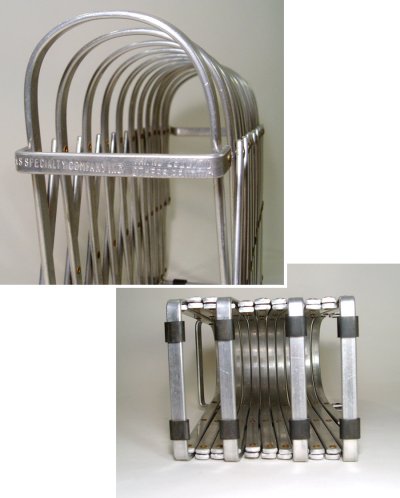 画像2: 1940's "MINI" Accordion Aluminum FILE Rack