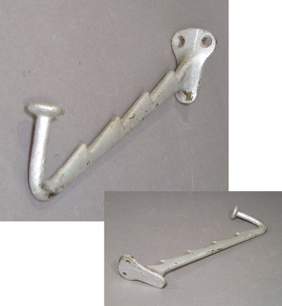 画像1: Early 1900's Cast Iron "HAT＆COAT" Hanger Hook