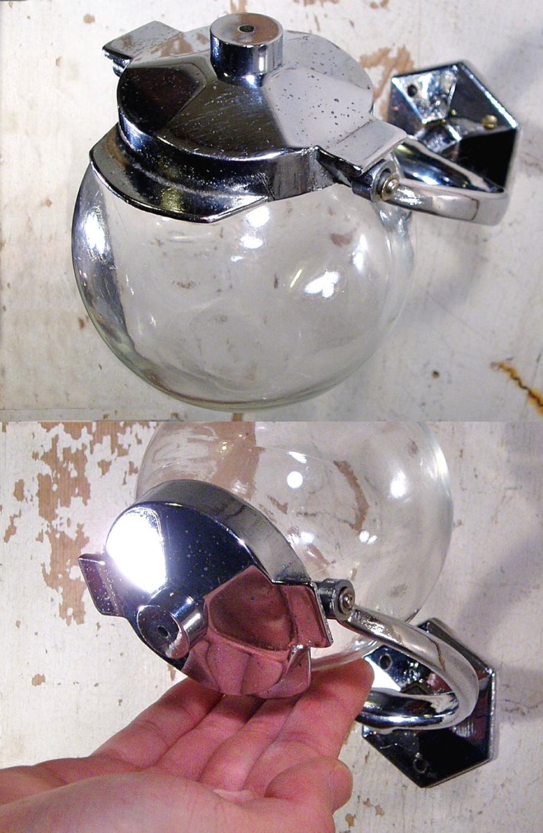 画像1: 1930-40's "Art-Deco" Liquid Soap Dispenser (1)