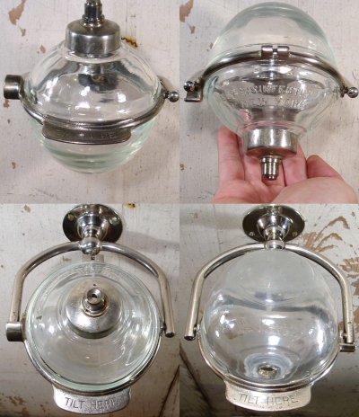 画像1: 1910-20's "N.Y." Glass Liquid Soap Dispenser