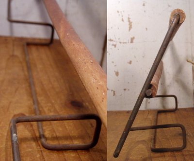 画像1: Country "Wire＆Wood" Towel Drying Bar