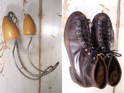 画像1: 1930's Twisted Wire＆Wood "Shoes Hanger" 