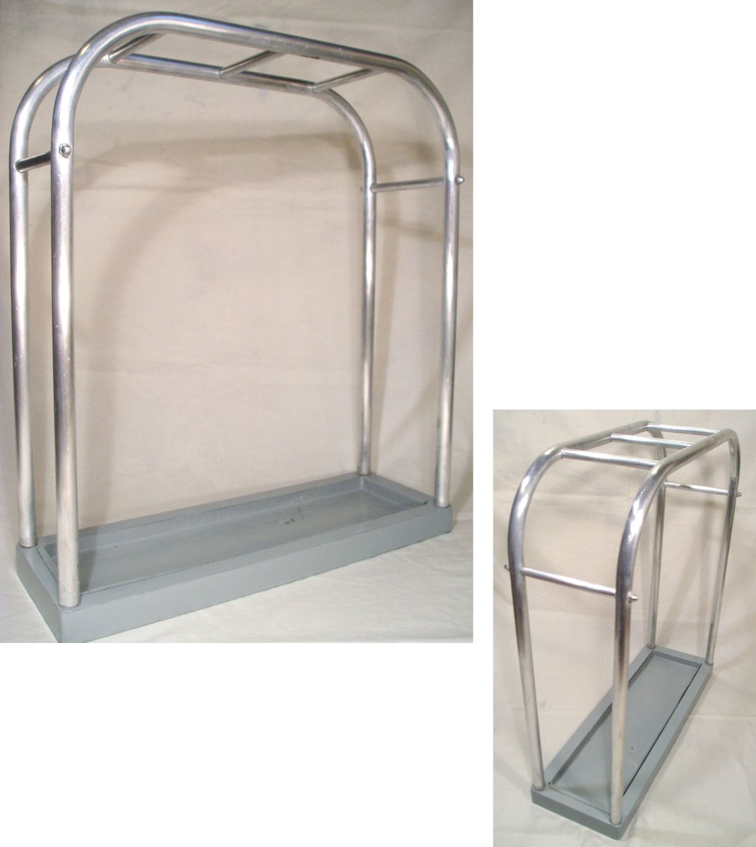 画像1: 1920-30's French-DECO "ALUMINUM" Umbrella Stand (1)