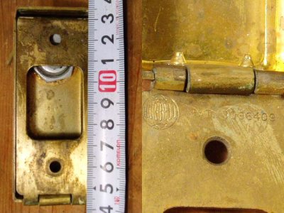 画像2: 1950-60's Solid Brass "Locking" Switch Cover 