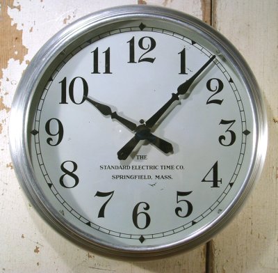 画像1: 1930's "Small-12inch" Aluminium Wall Clock