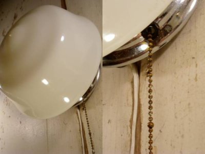 画像1: 50〜60's 【Art Deco】Antique Ceiling Lamp