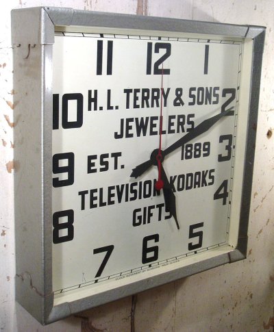 画像1: 1930〜40's "DECO DIAL" Advertising Wall Clock