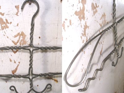 画像1: 1900-20's "Oddball" Twisted Wire Shirts＆Trousers Hanger