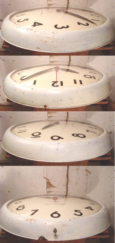 画像3: 50's "Hand Painted" Metal School Wall Clock