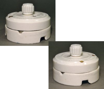 画像2: "特大" 1920-30's【BRYANT】Porcelain Turn Switch 