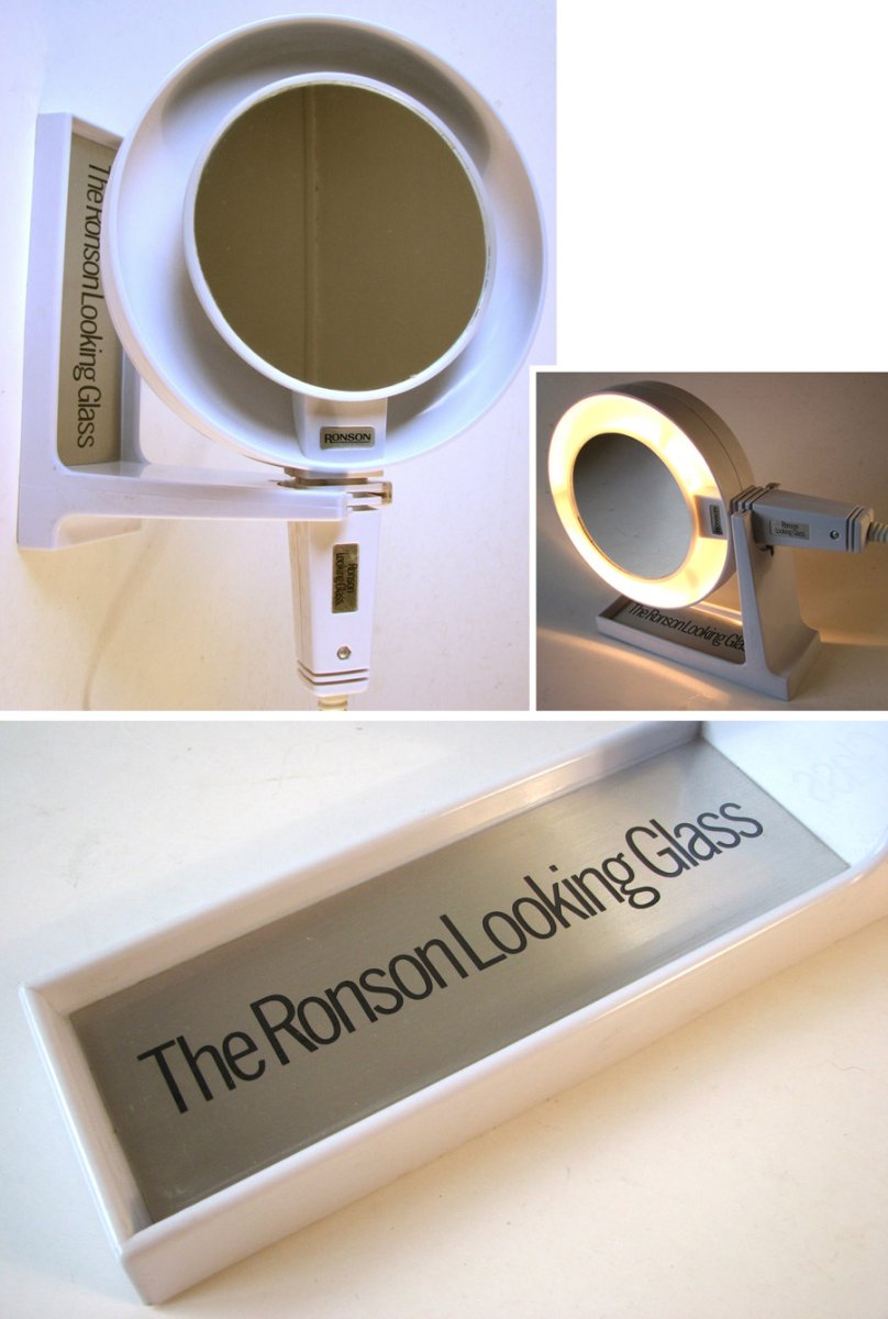 画像1: 1970's "Ronson Looking Glass" Make-up Mirror (1)