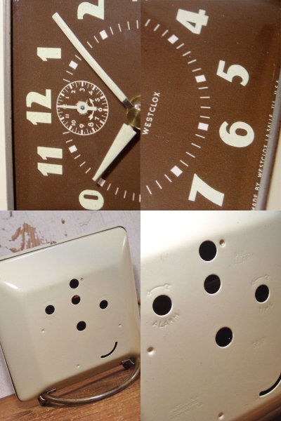 画像2: 1940's Art-Deco Ivory "Glow" Desk Clock